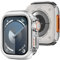Bisikor 2 en 1 Funda Compatible con Apple Watch 45mm Series 9/Series 8/Series 7, Carcasa de Metal Antiarañazos con Protección Completa con Tapa Trasera para iWatch 45mm (Silver)