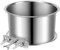 Fenteer Dog Crate Water Bowl Water Feeder Multifunction Portable for Puppy Accessories Removable Stainless Steel Cat Feeder Food Bowl, 18cmx11cm