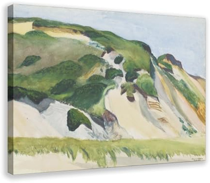 Berühmte Gemälde von Edward Hopper Dune at Truro Leinwand-Kunstdruck, Poster für Zuhause, Schule, Büro, Dekorrahmen, 40,6 x 61 cm