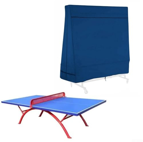 Zeroupshop Tischtennis-Schutzhülle, wetterfest, 600D-Oxford-Gewebe, Allwetterschutz für klappbare flache Tischtennisplatten