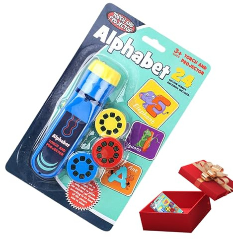 Animal Torch and Projector - Projector For, Educational Toy with Story Projection and Light | Torch Projector for Bedroom and Camping | Cognitive Learning Toy Boys