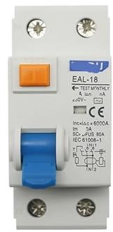 Disjoncteur électromagnétique à courant résiduel, type AC 2P 4P 10/30 mA, disjoncteur différentiel, interrupteur de sécurité(10mA,2P 10A)