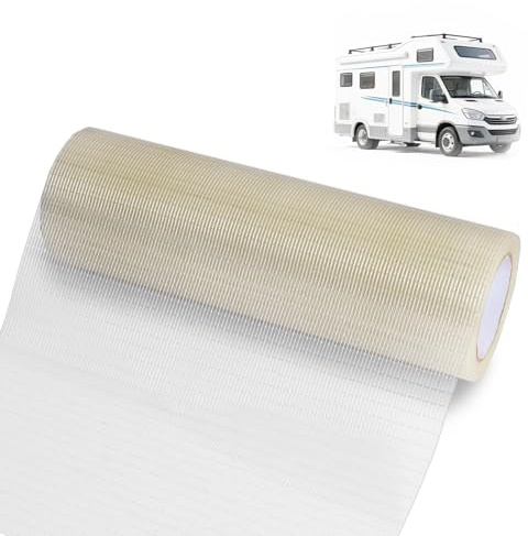 OCCOUMR RV Markise Reparaturband für Markisen 18 cm x 9 m | Wasserdicht, Stark Klebend, Abriebfest, für Segeltuch Zelt Tarp Bootsplane Outdoor, für Risse Löcher