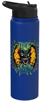 Dilophosaurus, veneno tóxico de neón de Parque Jurásico Stainless Steel Insulated Water Bottle