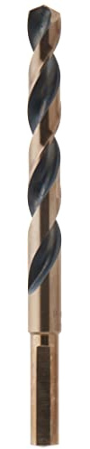 DEWALT DW1128 7/16-Inch Black Oxide 3/8-Inch Reduced Shank Split Point Twist Drill Bit