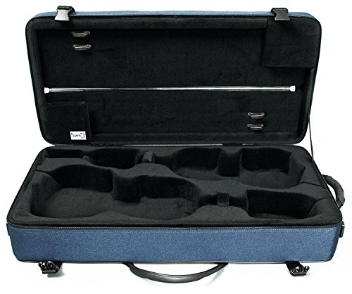 Doppelkoffer für Violine 4/4 Classic, Marineblau
