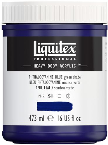 Liquitex Heavy Body Acrylic Paint, 16-oz Tube, Phthalocyanine Blue (Green)