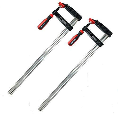 2 x Sliding F Clamps Bar Profile Clamp Holder Fastener Fastening 600mm x 120mm