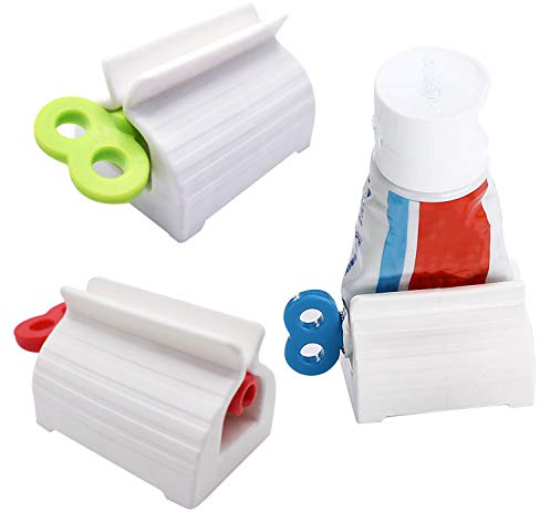AnFun 3 Stück Rolling Tube Zahnpasta Squeezer Multifunktions-Zahnpasta Zahnpasta Zahnpasta Halter Ständer Spart Zahnpasta, Cremes, Farbe & mehr – macht Schluss mit Cremeverschwendung