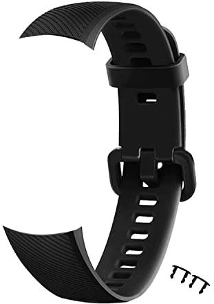 EasyULT Cinturino di ricambio per Huawei Honor Band 4/5 Sport Wrist Band di ricambio per Huawei Honor Band 5/4, colore: Nero (nessuna attività tracker)