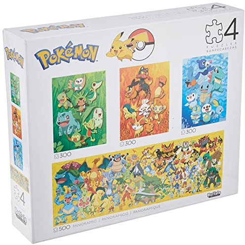 Buffalo Games – 4 in 1 Multipack – Pokemon, 500