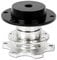 FireAngels Universal Quick Release Hub Adapter with 6 Hole Steering Wheel Hub (Silver)
