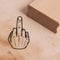 Stempel Mittelfinger - Motivstempel ca. 25 x 38 mm