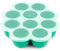 Silicone Baby Food Freezer Tray with Clip-on Lid - Breast Milk Trays for Freezer - Baby Food Containers - Baby Food Trays for Freezing, Dishwasher, Microwave, BPA-Free Baby Food Storage (Alpine Green)