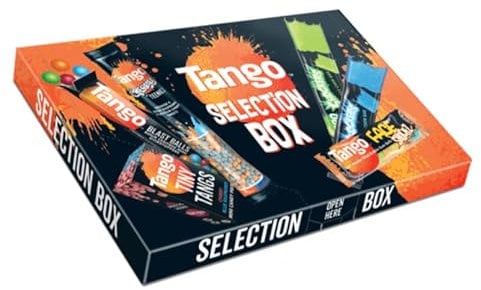 Mother's Day Gift - Tango Sweets Selection Gift Box - A Selection of Tango Favourites - Candy Dipper, Bubble Gum, Tangy Candy And Chew Bar- Gluten Free, Suitable For Vegetarians 134g