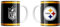 Great Branding Pittsburgh Steelers NFL Classic Mug (330 ml) Kickoff Tasse - STK