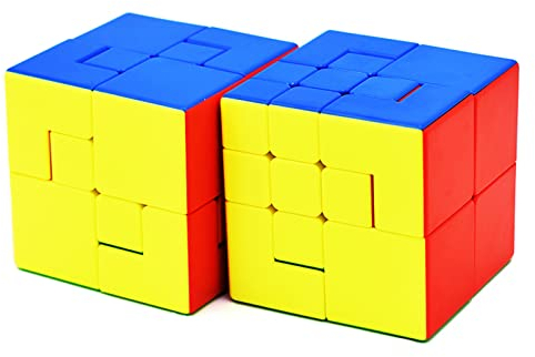 Tropibed Speed Cube Set, [2er Pack] Marionette Zauberwürfel Set I und II, 3x3 Kreative Magic Cube Aufkleberlos 3D Puzzle Würfel Spielzeug für Kinder, MF0016