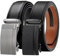 Chaberlu Automatik gürtel herren 2 Stücke, Ledergürtel Ratsche Automatikschließe Business Anzug Gürtel Verstellbarer Leder Gürtel für, Breit 35mm Breit mit Geschenkbox