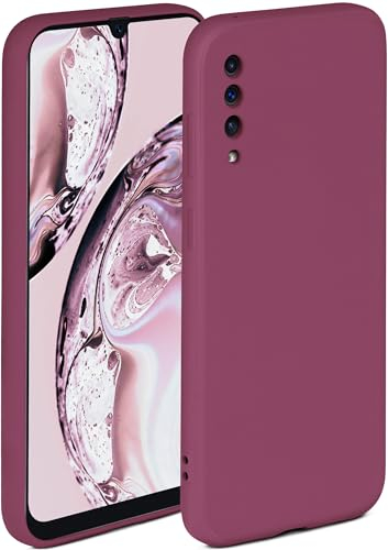 ONEFLOW Soft Case für Samsung Galaxy A50 / A30s Hülle aus Silikon mit Kameraschutz, Silikonhülle mit erhöhtem Schutz fürs Display, Backcover Schutzhülle, weiche Handyhülle, Pflaume