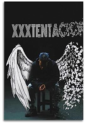 VZRSQZK Rapper-Poster, XXXTentacion, dekoratives Gemälde, Leinwand, Wandposter und Kunstdruck, moderne Familienschlafzimmer-Dekoration, Poster, 20 x 30 cm