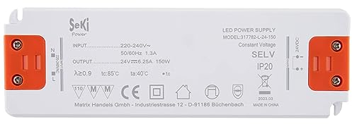 SeKi LED-Netzteil L-150-24 - 24V - 6,25A - 150W; LED Treiber - Transformator - Netzteil - Driver - Trafo