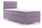 Beauty Sofa Boxspringbett Donna Mini Einzelbett mit Bettkasten Bett inkl. Federkernmatratze Topper, Modern Polsterbett mit Stauraum, Große: 90 x 200 cm, Farbe: Lila, Seite: Universal