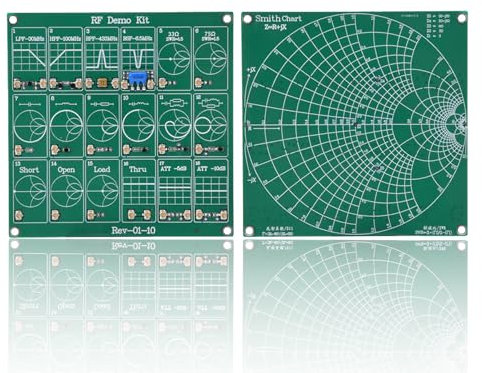 flexman RF Frequency Test Board Demo Kit, RF Test Module Vector Network Analyzer with 18 Functional Modules 2 Pcs Of UFL Patch Cord for Learning Vector Network Analyzer