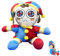 YKHSUAOU The Digital Circus Plush Toy,The Digital Circus Plush,Amazing Pomni & Jax Kuscheltier,Pomni and Jax Plush,Pomni Plushies Toy,Plüschpuppe Spielzeug Jungen Mädchen Kinder Fans (A)
