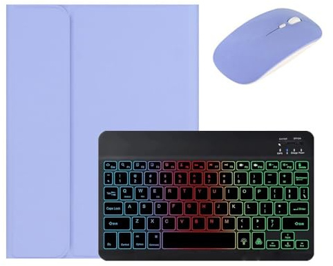kaidisen Tastatur mit Hintergrundbeleuchtung für iPad 6. / 5. Generation, iPad Air 2/Air, iPad Pro 9,7 Zoll (24,6 cm), abnehmbare Hintergrundbeleuchtung, farbige Tastaturhülle für iPad 9,7 Zoll,
