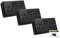 SHPELEC® Matt Black Finish 13A Metal Double Socket with 35mm PVC Surface Mount Back Box - Modern Design, Easy Installation (2 Gang Socket + Back Box (3 pack))