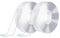 KSUKTSW 2 Rollen Doppelseitiges Klebeband Extra Stark, 6M Nano Double Sided Tape, Multifunktionales Transparent Nano Klebeband, Abnehmbar Spurlos Klebeband, für Teppich, Küche, Party, Foto-Poster