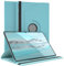EAZY CASE - Tablet Hülle für Samsung Galaxy Tab S10 Ultra/Tab S9 Ultra Schutzhülle Smart Cover Tablet Case Rotationcase Aufstellen Klapphülle 360° drehbar mit Standfunktion Tasche Kunstleder Blau
