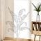 Supzone Stickers Muraux Palmier Dessin Noir et Blanc - Autocollant Mural Minimaliste Élégant - Déco Murale pour Chambre/Salon/Bureau - Décoration Contemporaine en Style Croquis