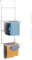 Navaris Etendoir Linge Interieur Mural - Sechoir a Linge de Porte Pliable avec Etendage Hauteur Réglable - Séchoir à Linge Exterieur pour Balcon - Étendoir Mural Intérieur 2 Niveau