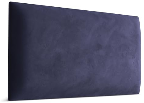 Muralo Wandkissen Gepolstert, Magic Velvet - 70x30 cm, Lavendelfarbe | Wandpaneel, ideal als Bettkopfteil oder Lendenkissen - für Schlafzimmer und Wohnzimmer, einfache Anbringung mit Montagekleber