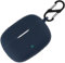 Custodia in silicone per JBL Wave 200 TWS, custodia protettiva antiurto e pelle protettiva per JBL Wave 200TWS con portachiavi (blu scuro)