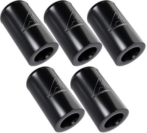 5 Pcs - 25mm (1) Black Silicone Blanking Cap Intake Vacuum Hose Bung
