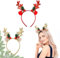 Dadazhenxuan Rentier Haarreif Weihnachten,Weihnachtsgeweih,Rentier Haarreif,Weihnachten Stirnbänder,Stirnband mit Geweih