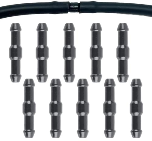 10 Stück Auto Schlauchverbinder, Spritzwasserschlauch Adapter, Verbinder Scheibenwaschanlage Schlauch, Universal Schlauchverbinder fur Auto(COLOR:Schwarz)