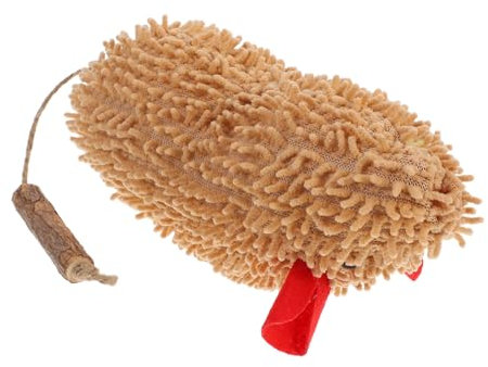 EXHUMKY Interactive Catnip Toys Teaser Mice Wood Core Sturdy Plush Cat Chew Toy