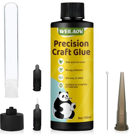 WEILAOK Glue for Crafting, Craft Glue Strong, PVA craft glue, Dries Clear And Resists Wrinkling and Clumping, craft glues Making It Perfect for Creating Beautiful Paper Scrapbooks and Cards