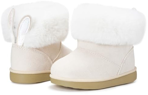 KVbabby Stivali Bambine Stivaletti da Neve Ragazze Caldo Fodera Bambini Stivali da Neve Scarpe da Invernali Antiscivolo Boots All'aperto