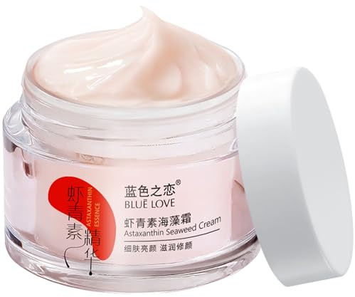 1PC Crema per viso di alghe di mare astaxantina per donna e uomo, crema per viso anti-invecchiamento crema per viso screziatore idratante per tutti i tipi di pelle