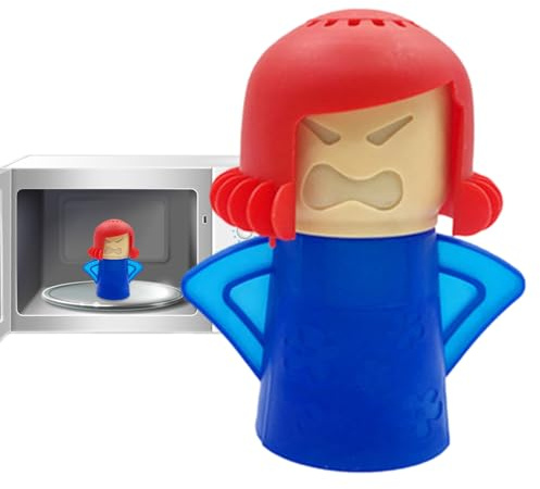 Angry Mom Mikrowellen-Reiniger – Hochtemperatur-Dampfgarer | Cartoon-Kühlschrank-Reinigungsgerät mit und Wasser | Cartoon-Kühlschrank-Reinigungsgerät, mit Essig und Wasser