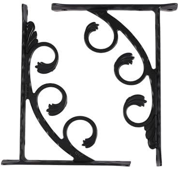 Sirxlevcy 2Pcs Wall Mounted L Shaped Angle Bracket Multifuntional Brace Shelf Brackets Decorative Shelf Brackets Wall Brackets S