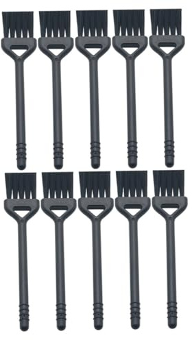 CIYODO Reinigungsbürste mit Gestaltetem Bürstenkopf 10 Stück für Kaffeemaschinen Schwarze und Feinen Borsten Multifunktional für Haushalt und Küche