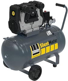 SCHNEIDER SILENTMASTER Luftkompressor 50 Liter Ölfrei Maximaler Druck 9 Bar Leistung: 2 PS Geräuschpegel: 62 dB LwA