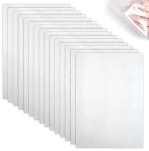 15PCS Bügelvlies Beidseitig Haftend, A4 Aufbügelnder Beidseitiger Patch, Doppelseitige Klebefolie zum Aufbügeln, Kleidung Fusible Inerfacing Stoff Für DIY-Projekte
