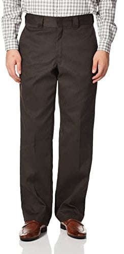 Dickies 874F Pantaloni, Marrone Scuro, W38 / L34 Uomo