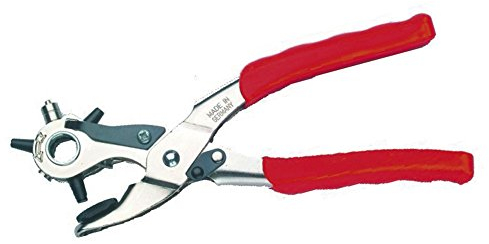 Dönges Revolverloch- und Ösenzange, Multifunktions-Lochzange für Leder und Textilien, 220mm, Robuste Verarbeitung, Ideal für Handwerk und Heimwerken